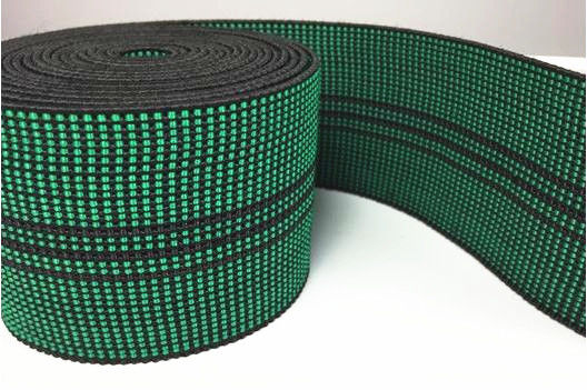 الصين الملحقات أريكة داخلي اللون الأخضر حزام حزام عرض مرنة 2 بوصة المزود