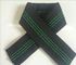 حزام النمط الهندي أريكة مرنة 68g / M اللون الأسود مع 3 خطوط خضراء المزود
