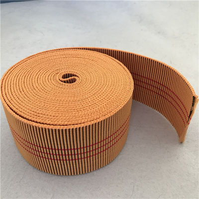 الصين 60 مم اللون البرتقالي في الهواء الطلق الأثاث حزام 20 ٪ -30 ٪ استطالة مع 3 خطوط حمراء المزود
