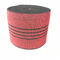 3 بوصة أريكة حزام مطاط 70 مم العرض الأحمر 50 ٪ -60 ٪ استطالة مع خطوط سوداء المزود