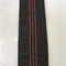 عرض 7 سم صوفا مرنة حزام لون أسود 50٪ -60٪ استطالة مع خطوط حمراء المزود