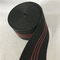 حزام صوفا مطاطي اللون أسود 50٪ -60٪ استطالة مع استخدام خطوط حمراء لمقعد الأريكة المزود